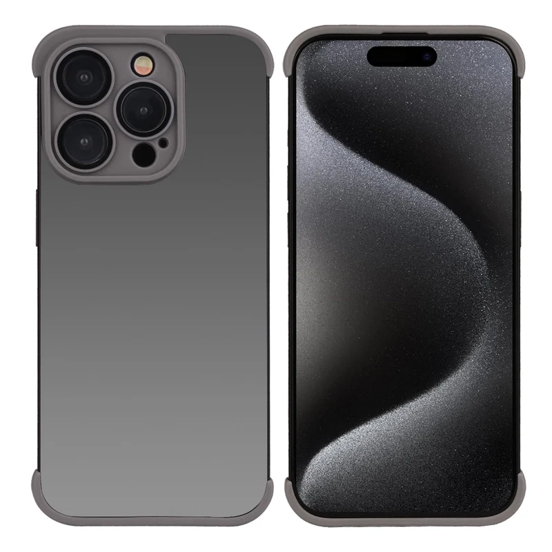 COQUE ADHESIVE iPHONE 15 PRO - Gris