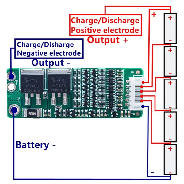 PCM/PCB 5S/15A FOR 18.5V LI-ION/LITHIUM/LI-POLYMER BATTERY-PACK