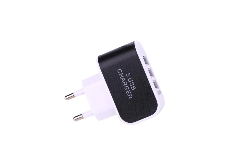 Chargeur Secteur 3 Ports USB - Noir