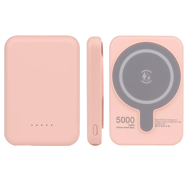 BATTERIE EXTERNE 5000 mAh MAGSAFE - Rose